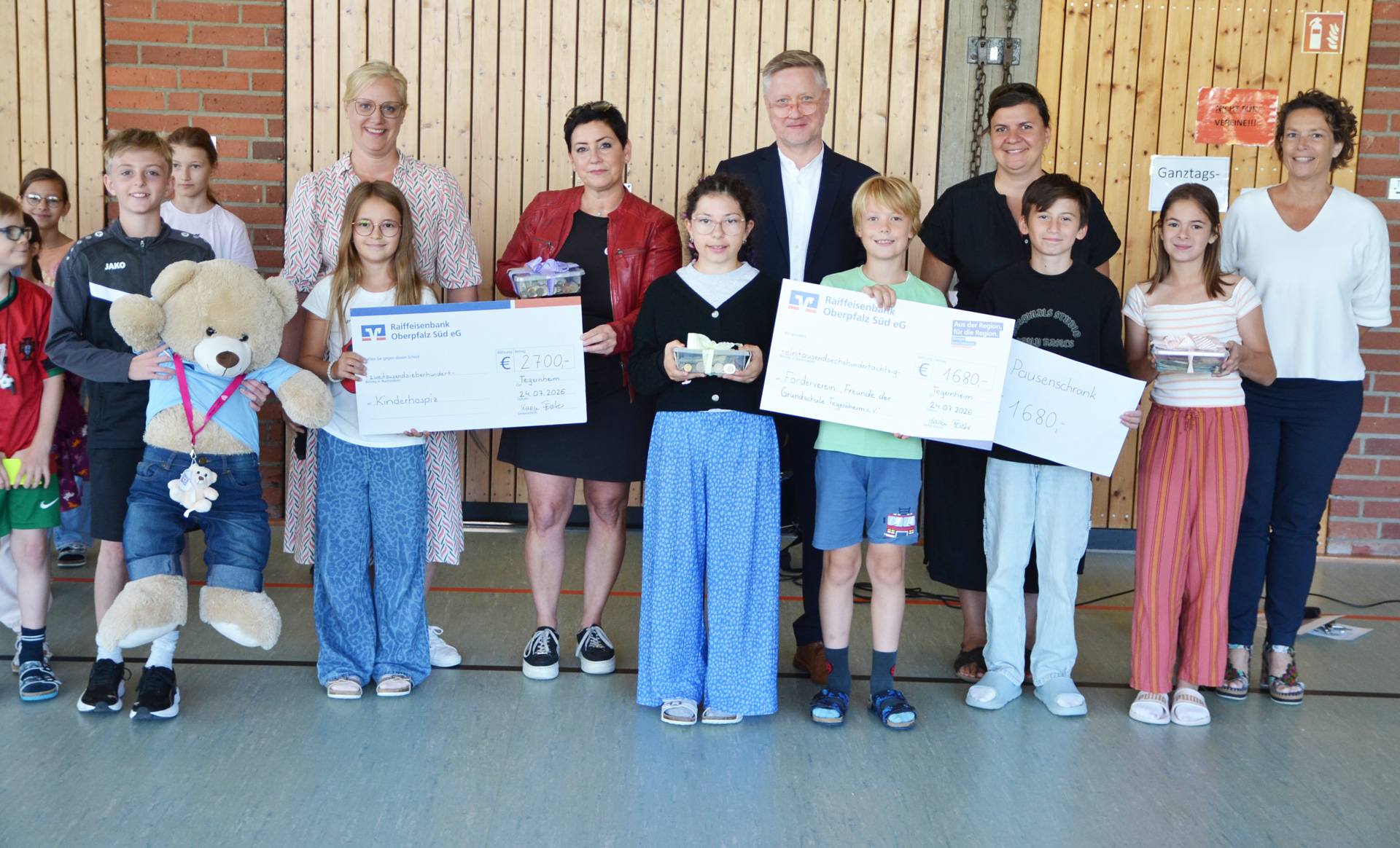 Grundschule Tegernheim spenden für Deutsche Kinderhospiz Dienste Regensburg